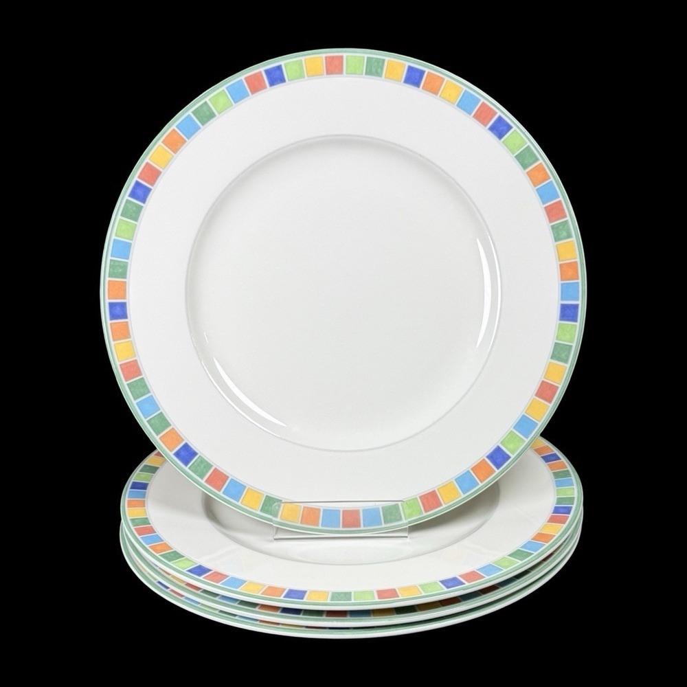 Villeroy & Boch Twist Alea Claro Dinner Plates 10.5" Set of 4 (A)